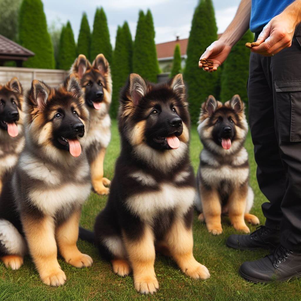 king shepherd puppies Training