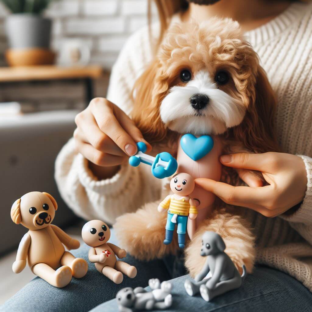Toy Cavapoo Dog Relationship between Human