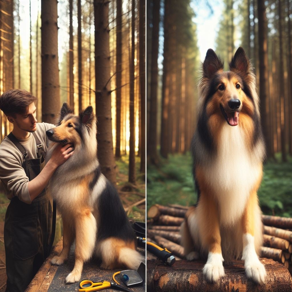 German Shepherd Collie Mix are taking Training in Forest