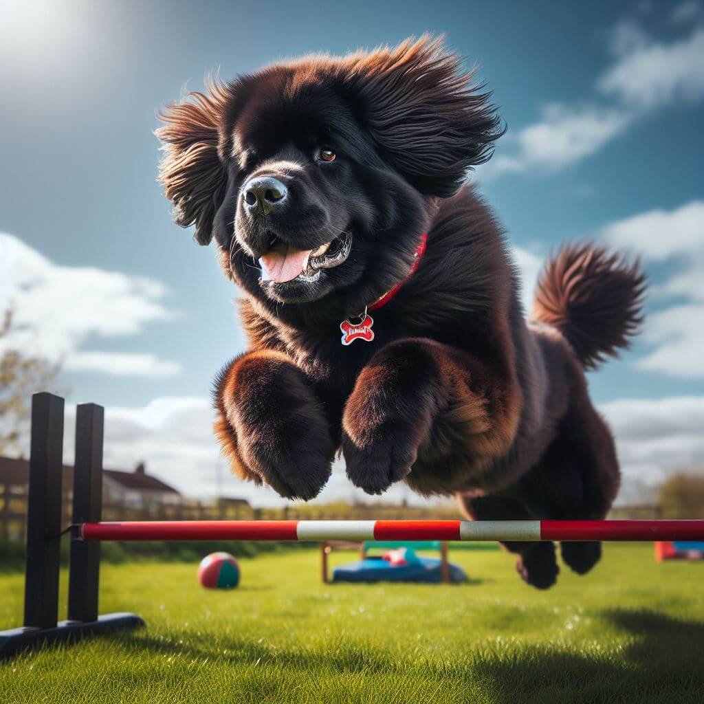 Newfie playing Games